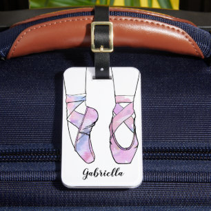 Ballerina Personalised Ballet Luggage Tag