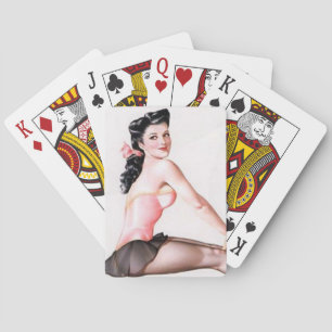 Ballerina Pin Up Playing Cards