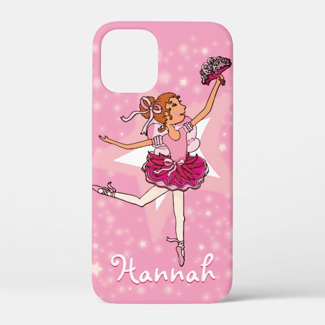 Ballerina pink dancer stars girls name Case-Mate iPhone case (Back)