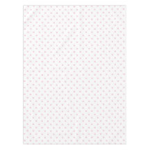 Ballerina pink floral white polka dots tablecloth