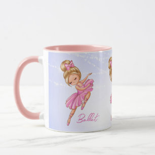 Ballerina Pink, Purple Pretty Ballet Mug