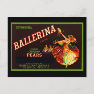 Ballerina Postcard