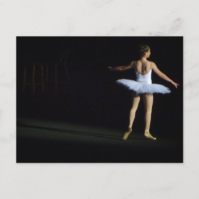 Ballerina Postcard - landscape (Front)