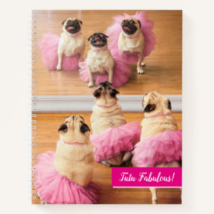 Ballerina Pugs In Tutus Notebook