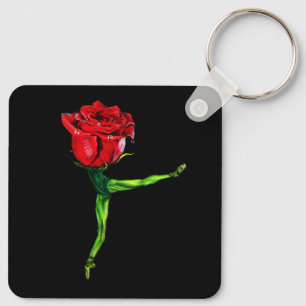 Ballerina Rose Ballet Dancer Keychain