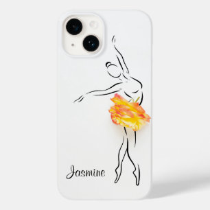 Ballerina Rose Ballet Dancer Personalised Name Case-Mate iPhone 14 Case