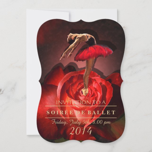 Ballerina Rose - Invitation Card (Front)