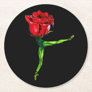 Ballerina Rose Paper Coasters