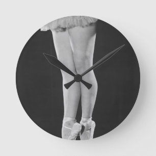 Ballerina Round Clock