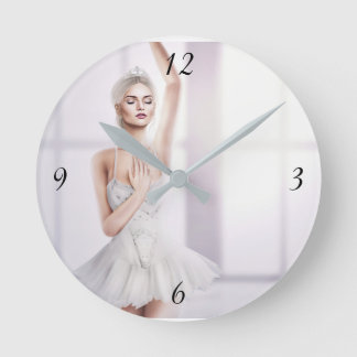 Ballerina Round Medium-Sized Wall Clock