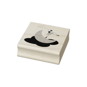 Ballerina Rubber Stamp