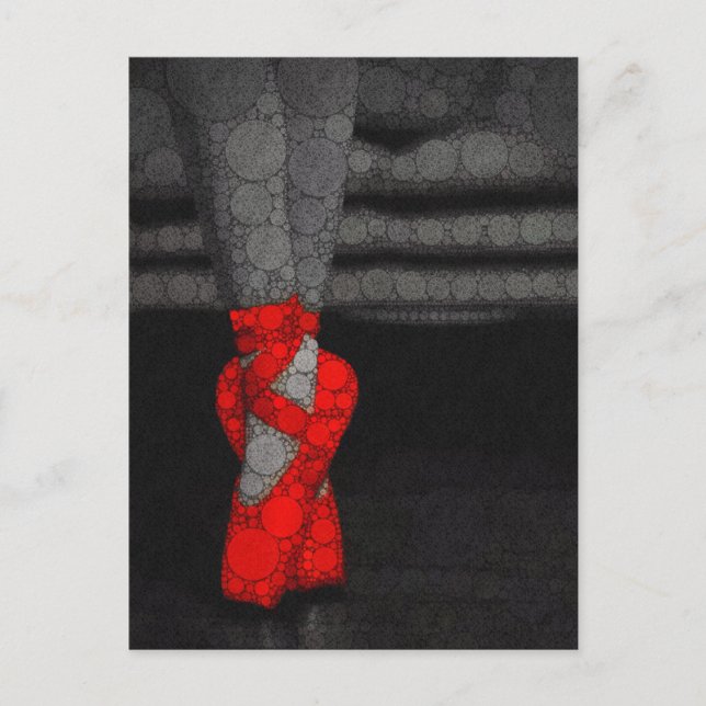 Ballerina Shoes Cute Ballet Postcard (Front)