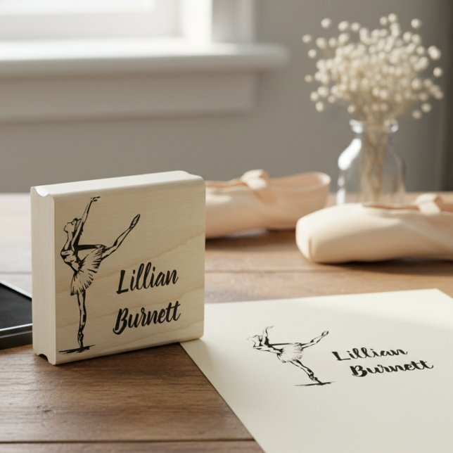 Ballerina Signature Stamp (Ballerina signature stamp.)