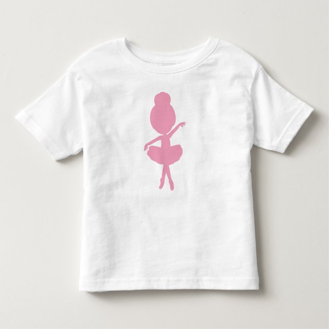Ballerina Silhouette, Ballet Dancer, Ballet Girl Toddler T-Shirt (Front)