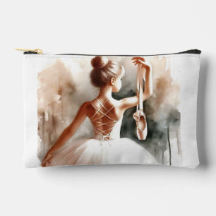 Ballerina Silhouette Cosmetic Bag - Graceful & Chi
