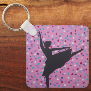 Ballerina Silhouette Keychain