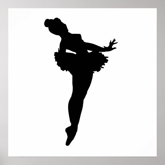 Ballerina Silhouette Poster (Front)