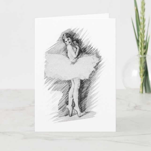Ballerina - Simpler Times Thank You Card (Front)