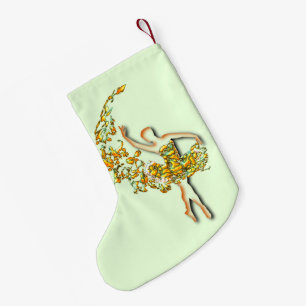 Ballerina Small Christmas Stocking
