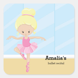 Ballerina Square Sticker