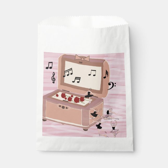 Ballerina Symphony in a Box - Ballerina Art Favour Bag (Front)