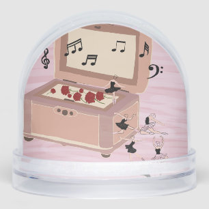 Ballerina Symphony in a Box - Ballerina Art Snowglobe