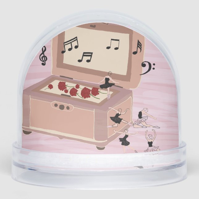 Ballerina Symphony in a Box - Ballerina Art Snowglobe (Front)