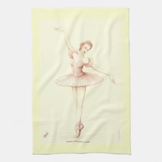 Ballerina Tea Towel (Vertical)