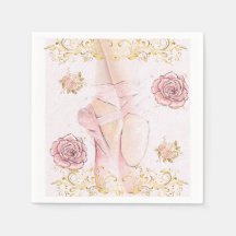 Ballerina Themed Napkins – Graceful Ballet Party