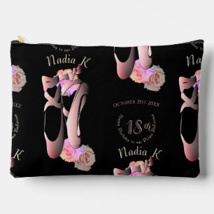 Ballerina Toe Shoes Custom Event  Accessory Pouch