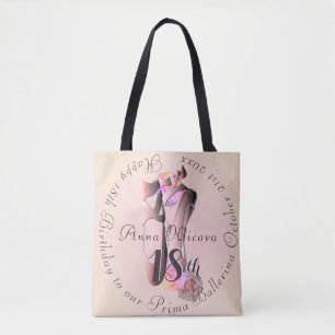 Ballerina Toe Shoes Medallion Your Event Tote Bag