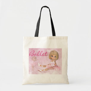 Ballerina Tote Bag, Cute Ballet Tote Bag