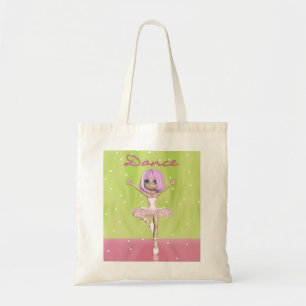 Ballerina Tote Bag, Cute Ballet Tote Bag