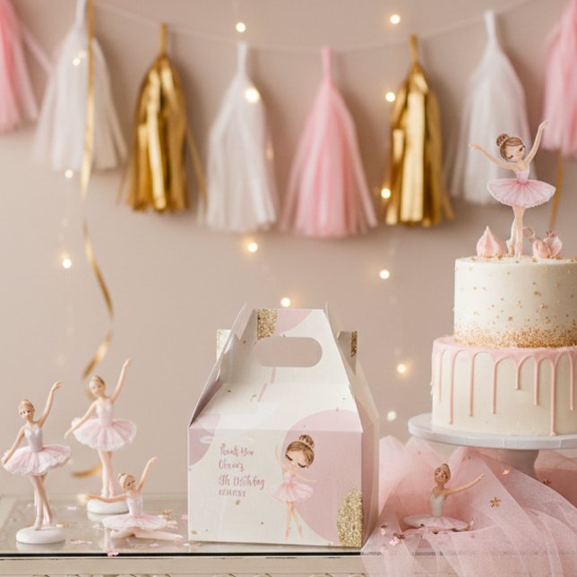  Ballerina Tutu Ballet Dancer Girl 5th Birthday Favour Box (Creator Uploaded)