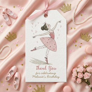 ballerina tutu Birthday Party  Gift Tags