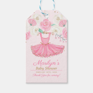 Ballerina Tutu Dress Thank You Gift Tags