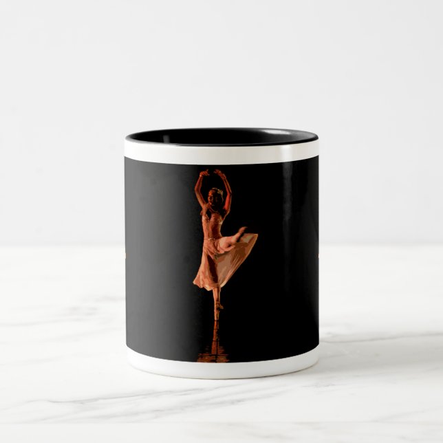 Ballerina Twirl Two-Tone Coffee Mug (Center)