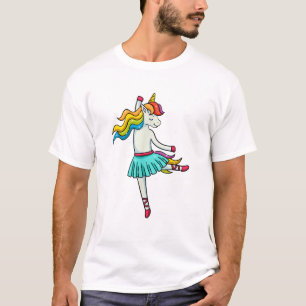 Ballerina Unicorn Dancing Ballet Dancer Tutu Dress T-Shirt