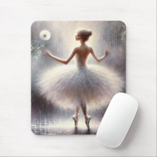 Ballerina With A Dandelion Mouse Pad