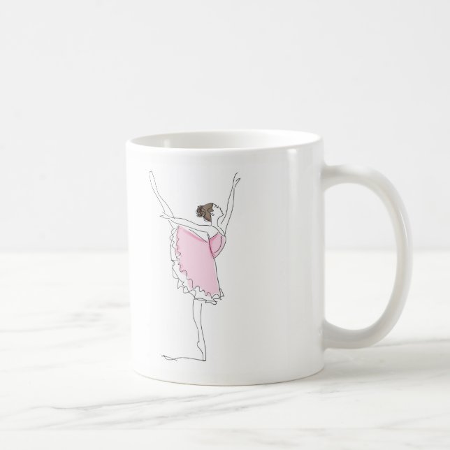 Ballerina // Without dance what's the pointe? Coffee Mug (Right)