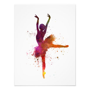 Ballerina Woman ballet to dancer dancing Photo Print