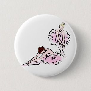 Ballerinas 6 Cm Round Badge