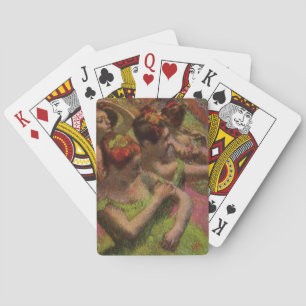 Ballerinas Adjusting Their Dresses (Edgar Degas) Playing Cards
