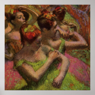 Ballerinas Adjusting Their Dresses (Edgar Degas) Poster