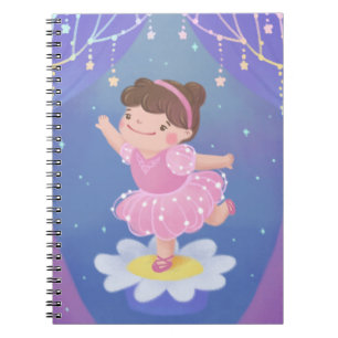 Ballerina's Dream Fantasy Illustration Notebook