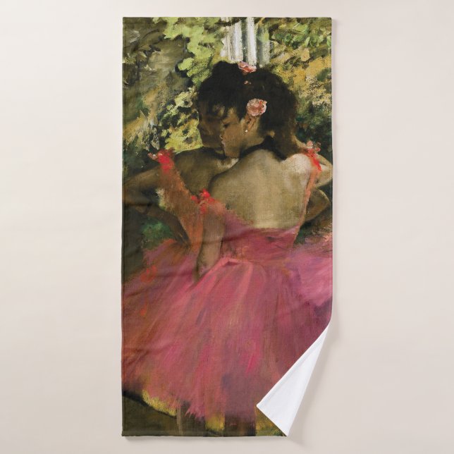 Ballerinas in Pink by Edgar Degas Bath Towel Set (Bath Towel)