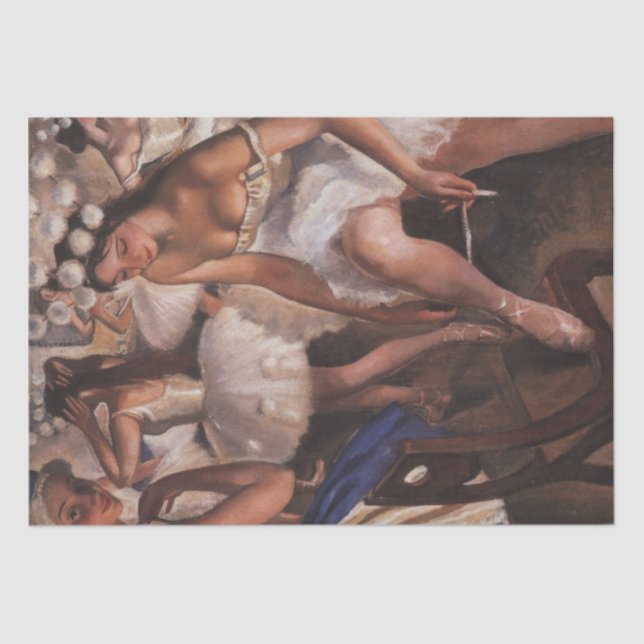 Ballerinas in the Dressing Room (by Serebriakova) Tissue Paper (Front)