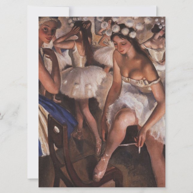 Ballerinas in the Dressing Room Card (Front)