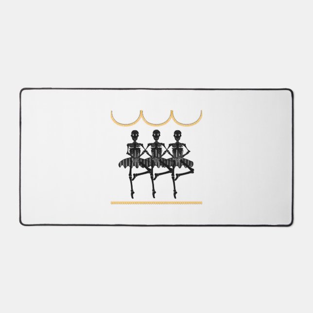 Ballerinas on Halloween Desk Mat (Front)