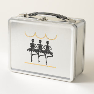 Ballerinas on Halloween Metal Lunch Box
